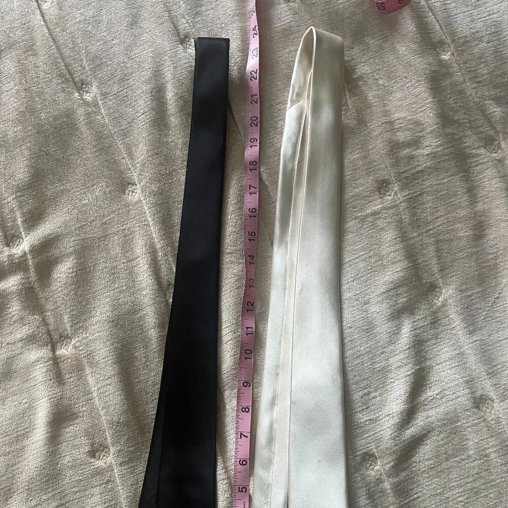 Two Boys Ties - Cream & Black